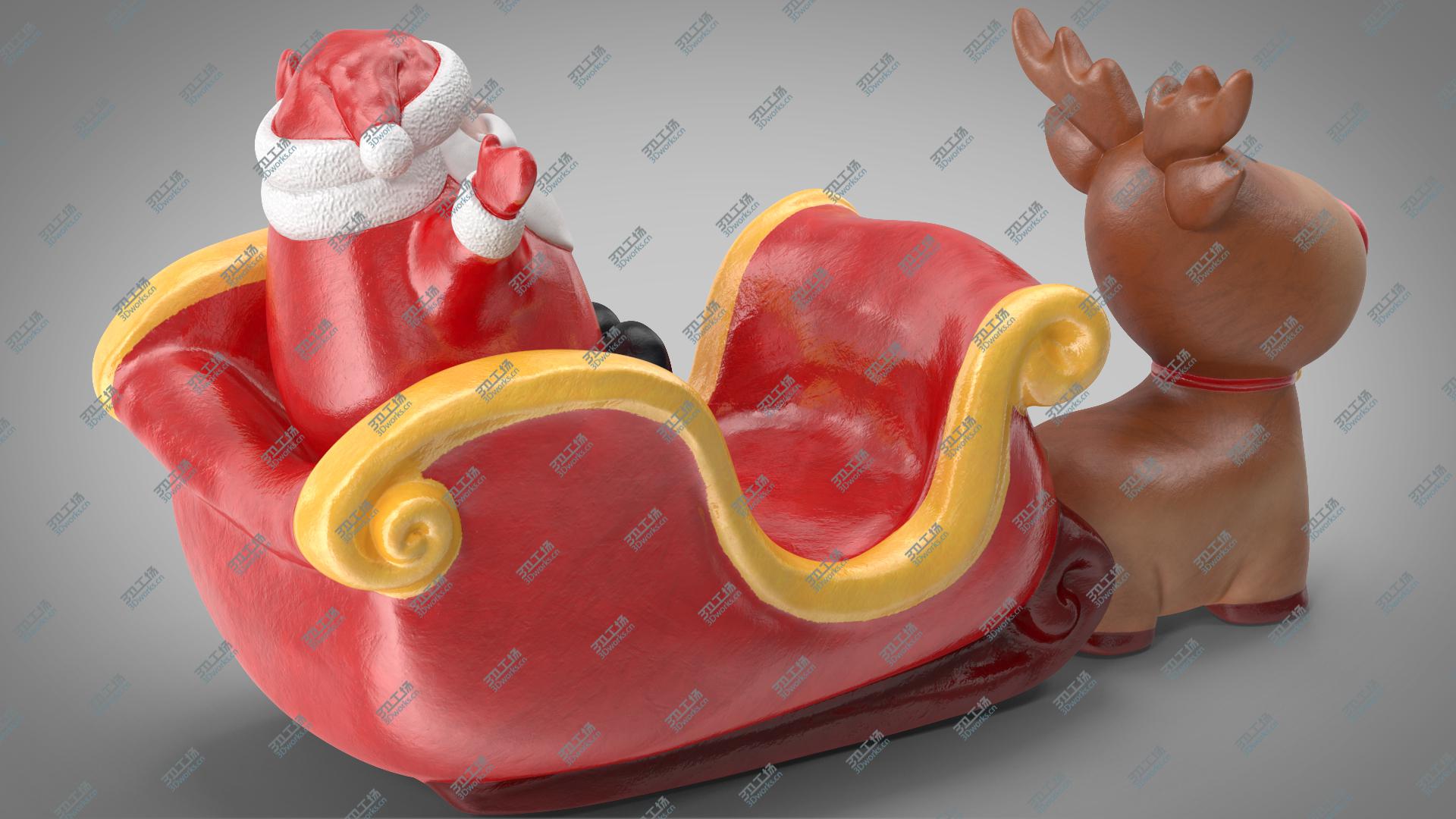 images/goods_img/202105071/Santa Claus with Sleigh Decorative Figurine 2 3D model/4.jpg